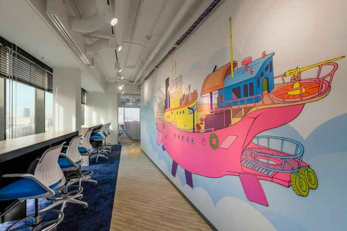 敞开办公室桌椅设计