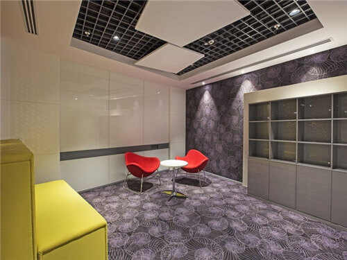 商务办公室洽谈区家具布置