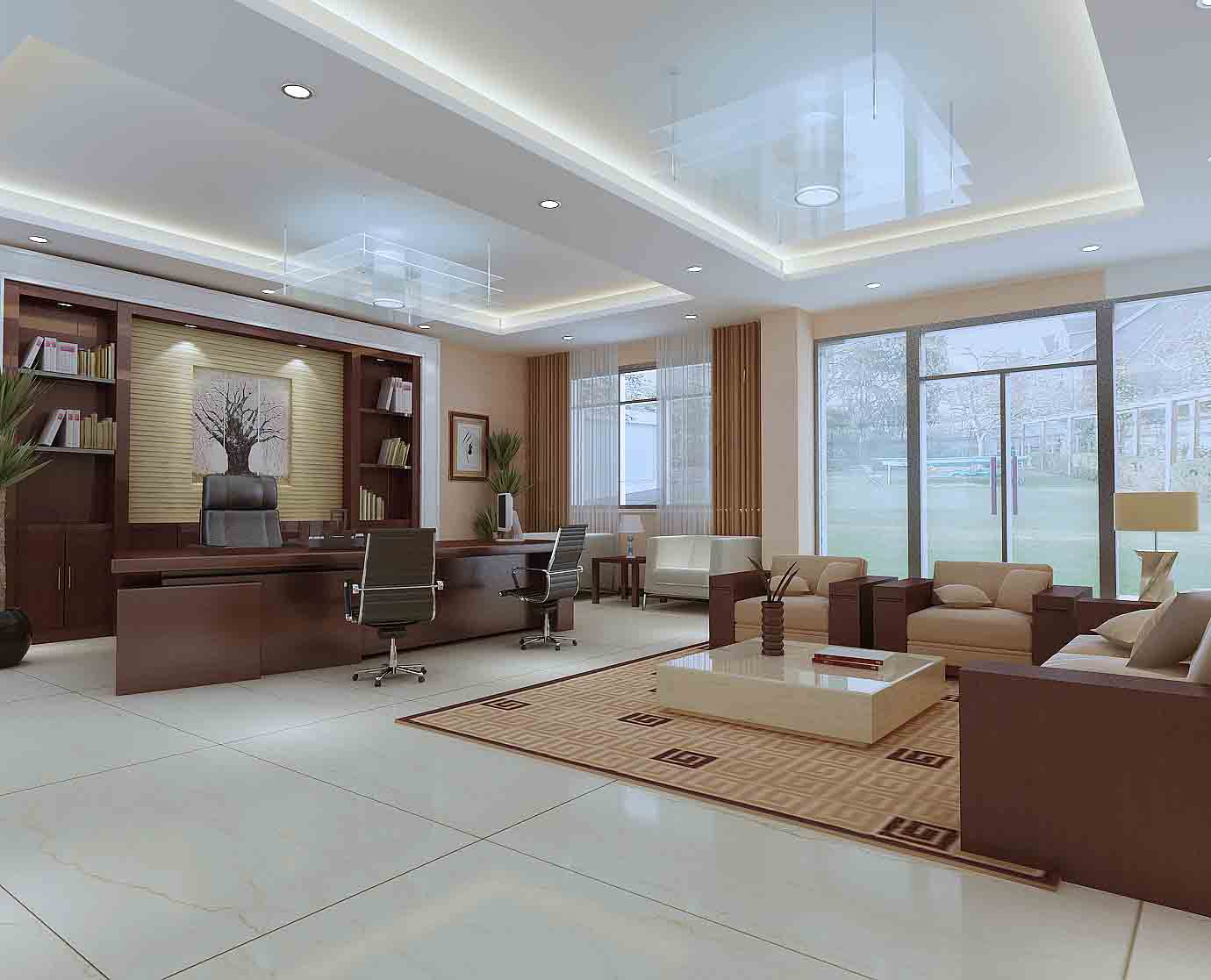 上海老板办公室装修如何布局,办公室装修施工中需要注意的细节