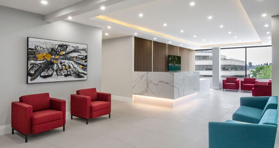 写字楼大厅设计放置电子显示屏的位置