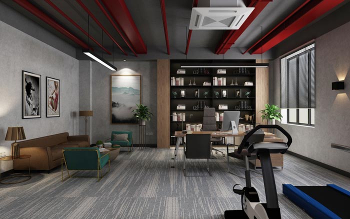 工业风格总裁办公室设计