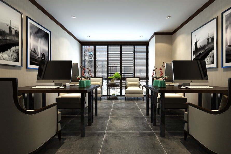 中式复古办公室装修