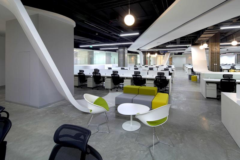 五个汽车贸易公司办公室装潢案例