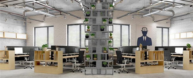 工业风绿色办公室设计