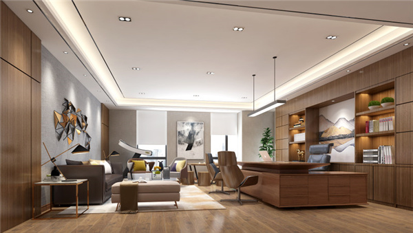 科技公司总经理办公室装修