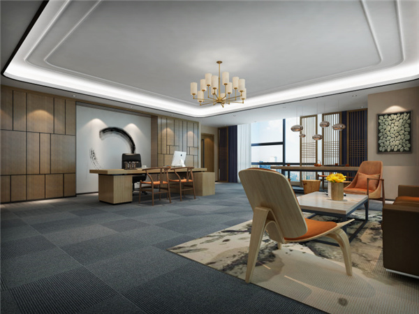 轻奢风董事长办公室装修