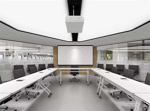 经典灰白色调办公室装修