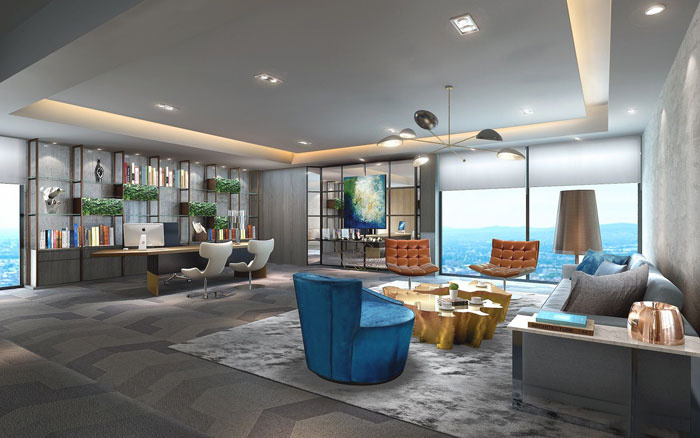 金融公司经理办公室装修